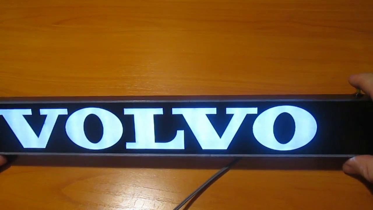 Светодиодный логотип "Volvo" с регулировкой яркости своими руками. смотреть онлайн