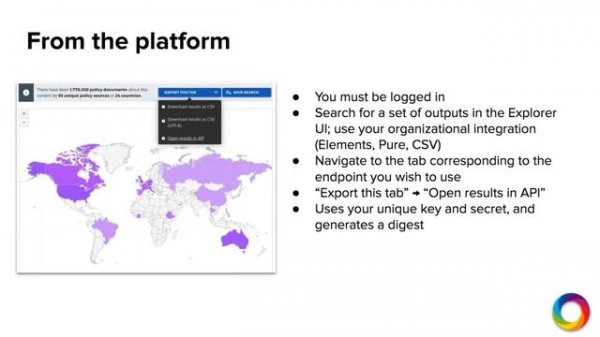 How to search the Explorer API