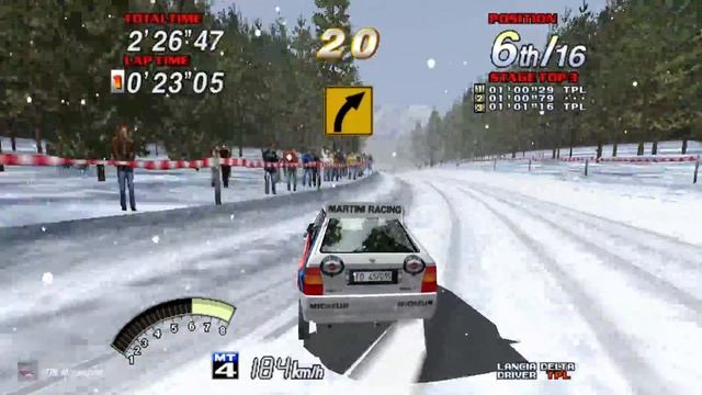 Sega Rally 2 (Arcade) - #7 - Lancia Delta (Longplay)