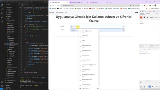 React Redux Boostrap Login Register Table MERN смотреть онлайн