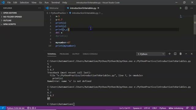 Python Scripting Tutorials | Introduction to Variables | Video - 14 смотреть онлайн
