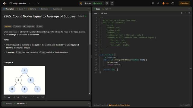 ✅ Count Nodes Equal to Average of Subtree ✅ Interview Based Easiest Approach - DFS - Explained смотреть онлайн
