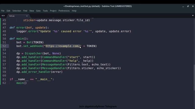 7.3 Setting Up Webhook for Telegram Bot смотреть онлайн