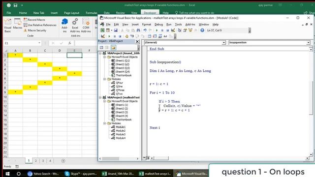 Learn Excel - Video 574 - VBA - Crack this loop question - My training смотреть онлайн