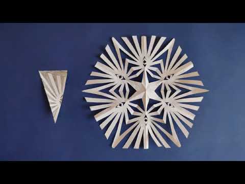 Рождественская бумажная снежинка # 13 - Как сделать простую бумажную снежинку смотреть онлайн