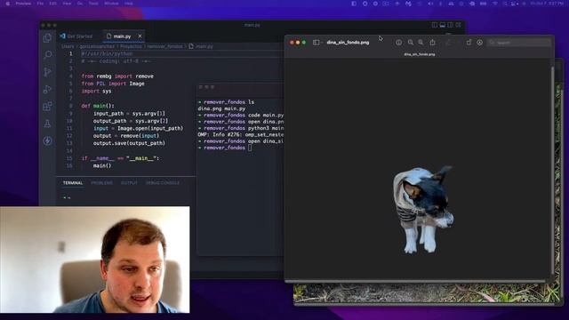 Remover un fondo de imagen con python смотреть онлайн