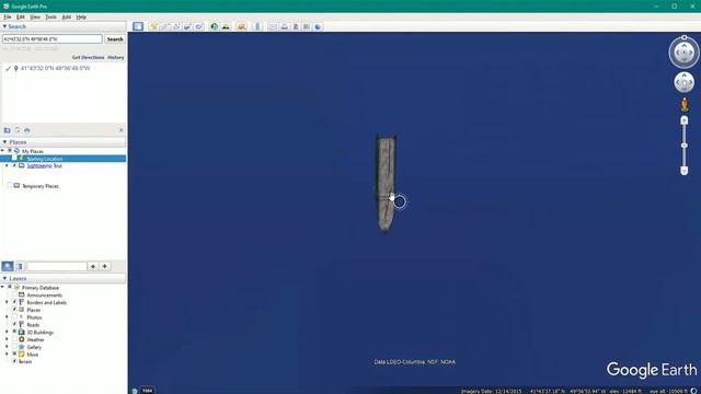 How To Find The Titanic Wreck Location Using Google Earth Pro смотреть онлайн