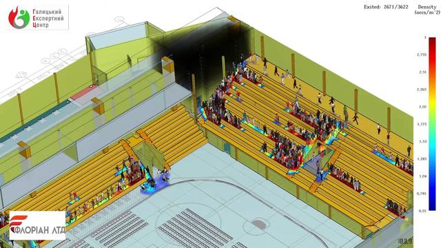 Розрахунок часу евакуації людей на спортивних аренах смотреть онлайн