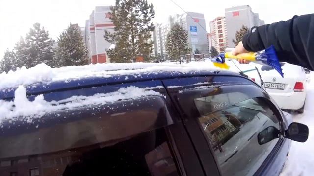 Зимняя щётка для снега WB- 03 #ru_kompass #toyota #toyotaraum