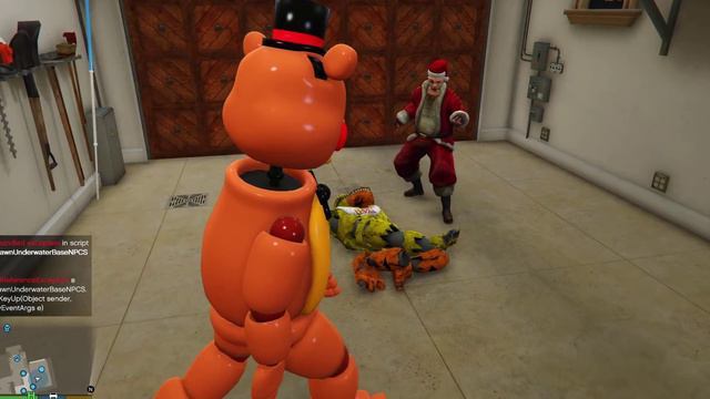 ЗЛОЙ САНТА ХОЧЕТ УКРАСТЬ РОЖДЕСТВО АНИМАТРОНИКОВ GTA 5 Mods FNAF Multi Pulti ГТА 5 МОДЫ ФНАФ смотреть онлайн