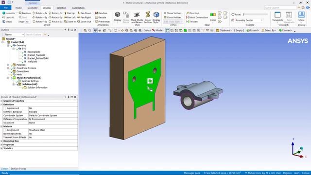 Connecting Parts of an Assembly Together Using Ansys Mechanical — Lesson 1 смотреть онлайн
