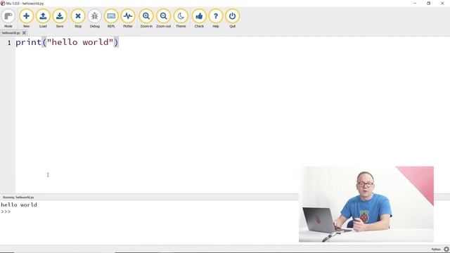 Write your first Python program in Mu смотреть онлайн