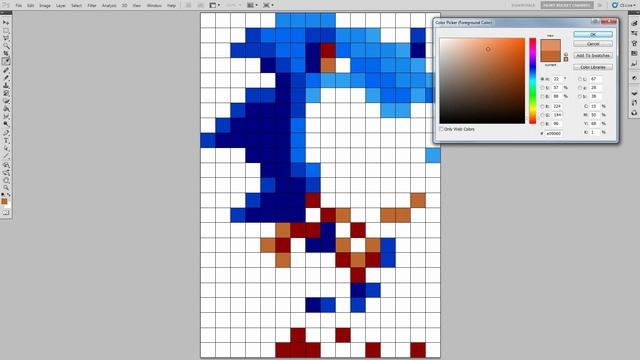 How to Draw Sonic the Hedgehog (Chibi) - Sonic Mania Pixel Art Drawing Tutorial смотреть онлайн