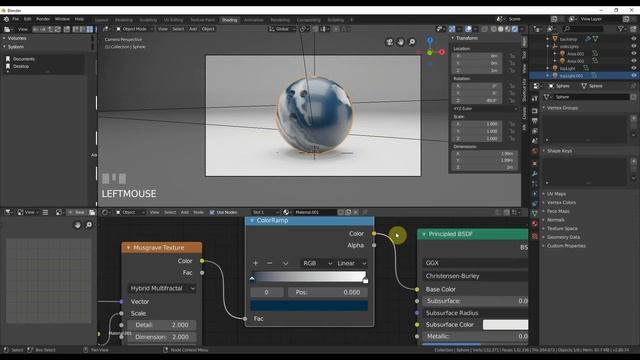 The Dude Abides - Quickly Make a Bowling Ball in Blender with a Swirly Shader. смотреть онлайн