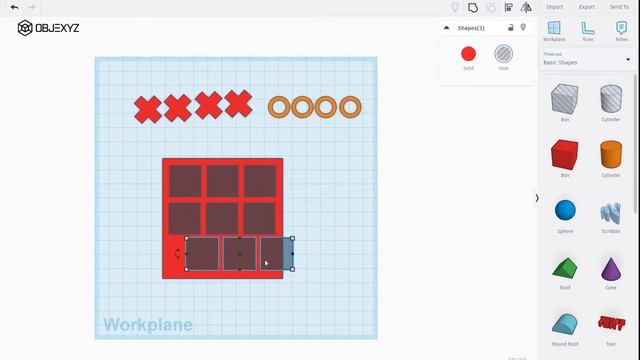 How to design your own set of Tic Tac Toe in 6 minutes | 3D Designing Tutorial for Kids by OBJEXYZ смотреть онлайн