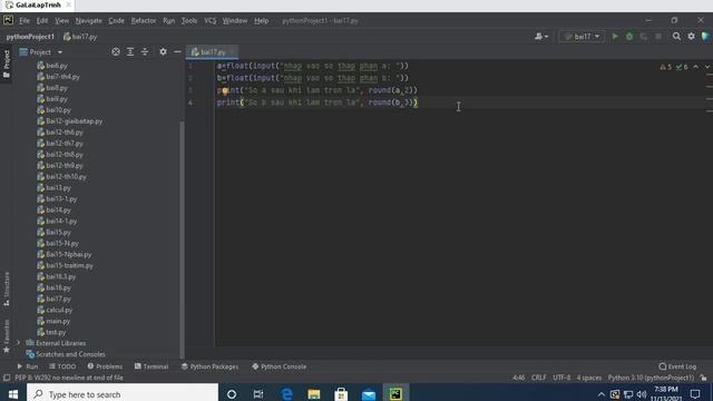 Bai17: Hàm làm tròn số round() python - Tự học lập trình python смотреть онлайн