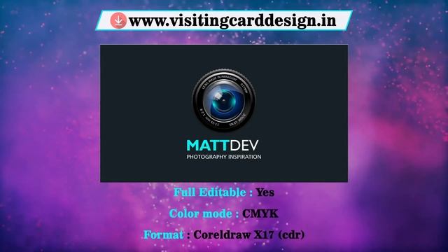 Photographer Visiting Card Design in Corel Draw Free Download visitingcarddesign.in смотреть онлайн