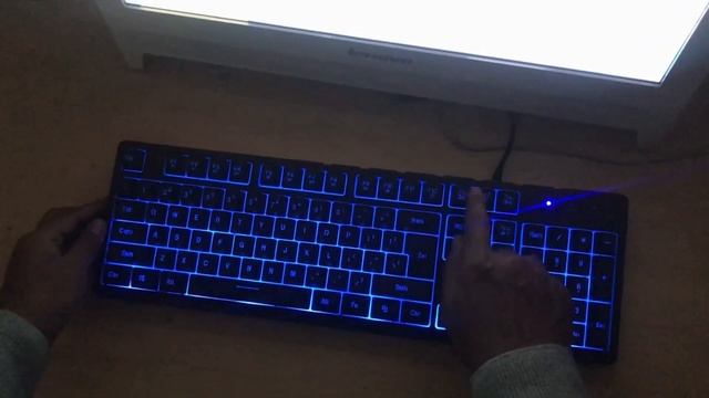 Circle Battle Pro LED 7 Colour Backlit Gaming Keyboard in hindi смотреть онлайн