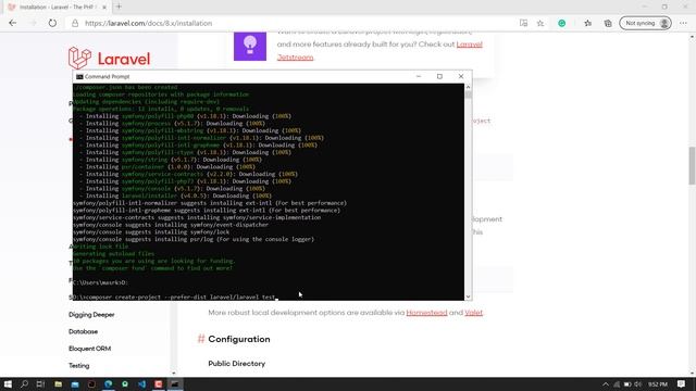 Laravel 8 Installation Guide - Part 4 - Laravel Download And Create New Project смотреть онлайн