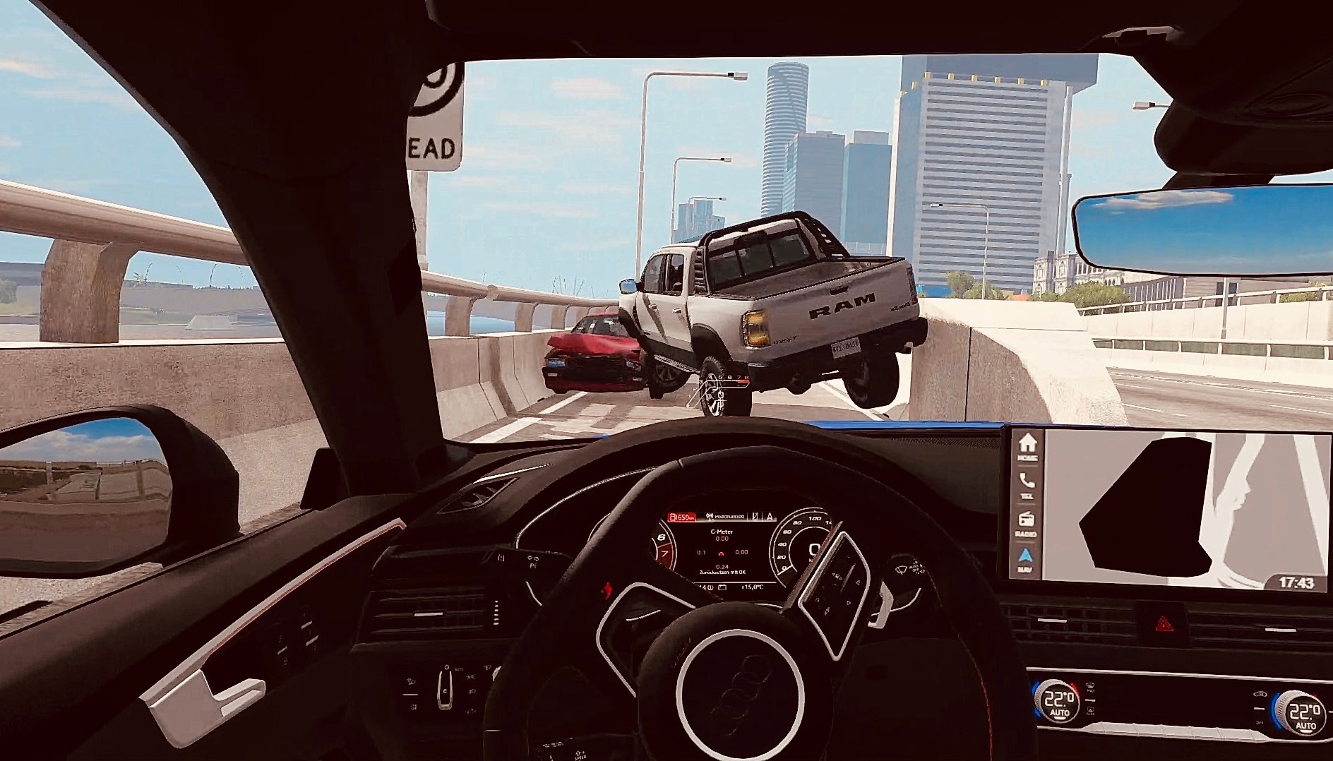 Гонщики на спортивных автомобилях попадают в аварию в BeamNG drive смотреть онлайн