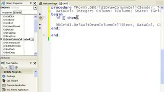 Delphi Programming Tutorial #24 - DBGrid OnDrawColumnCell смотреть онлайн
