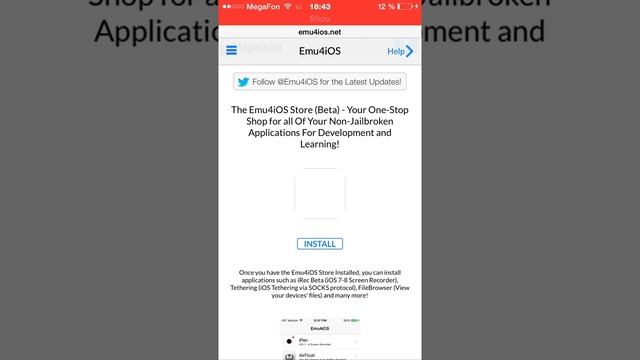 Как записывать видео с экрана iPhone , iPod , iPad . !!!! Ios 8.1 !!!! смотреть онлайн