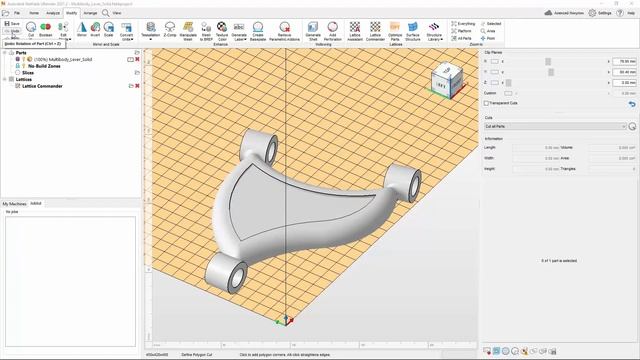 Урок Netfabb: как разделить модель для 3D-печати в Netfabb смотреть онлайн