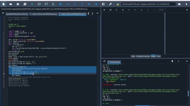 EE104 Curve Fit With Multi-Variable (Lab 3, Pt 5) смотреть онлайн
