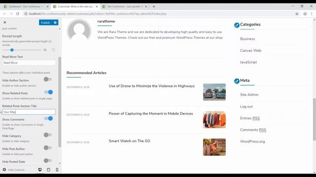 Step 18: Manage General Settings | The Conference Free WordPress Theme смотреть онлайн