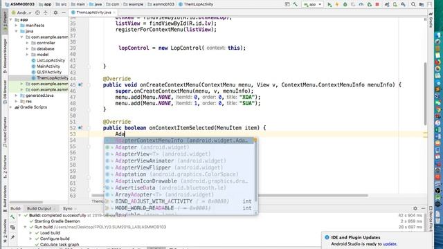 Android - Bài tập hoàn chỉnh - Đọc dữ liệu lên Listview trong Android (p6) смотреть онлайн