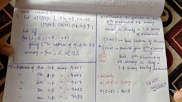 Pointers and 2-D arrays | C programming language смотреть онлайн