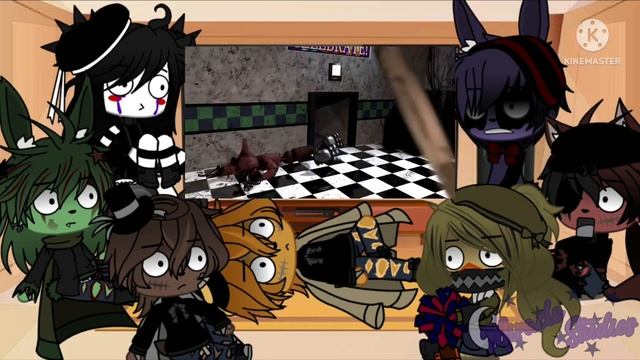 FNAF 2 + Springtrap React To Counter Jumpscares || Gacha Club || Read Desc. смотреть онлайн