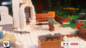 LEGO Minecraft Zombie Apocalypse | Steve and Alex vs Zombies ?? | LEGO Stop motion