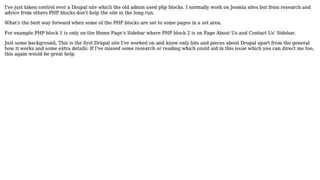 Drupal: Best way to convert PHP block to improve site смотреть онлайн