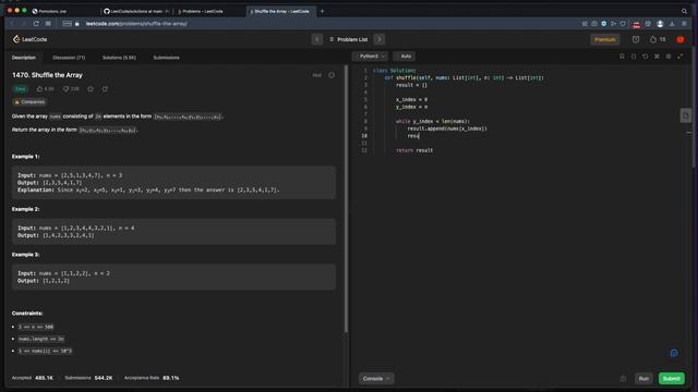 Pomodoro Joe - LeetCode 1470 - easy - смотреть онлайн