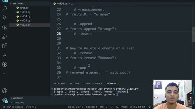 Learn Python in Hindi | 06 | Lists and its methods | #list смотреть онлайн