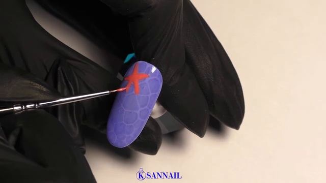 Летний дизайн и инкрустация.Гель-лаки Луи Филипп.