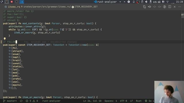 Explaining Rust Analyzer 15: Error Resilient Parsing смотреть онлайн