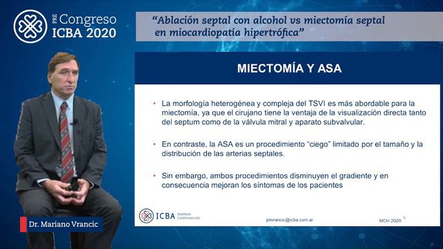 64 - Ablación septal con alcohol vs miectomía septal en miocardiopatía hipertrófica смотреть онлайн