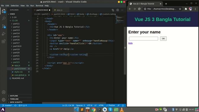 Vue.js 3 Bangla Tutorial: 23. Introduction to Components смотреть онлайн