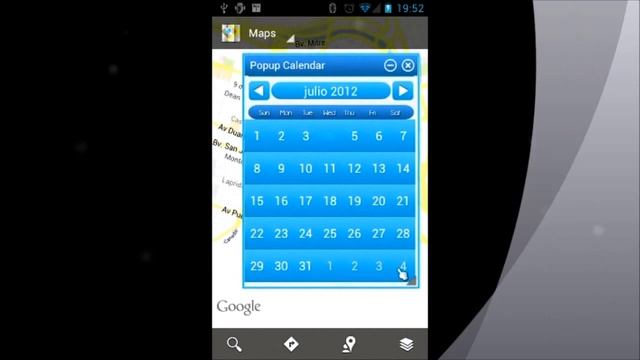 Popup Calendar for Android смотреть онлайн