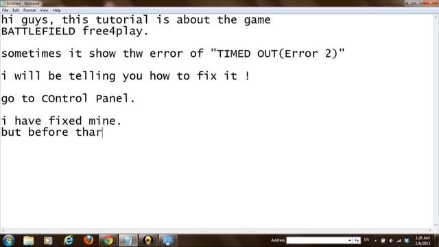 How to Fix "TIMED OUT - (ERROR 2)" error for the BattleField Play4Free. смотреть онлайн