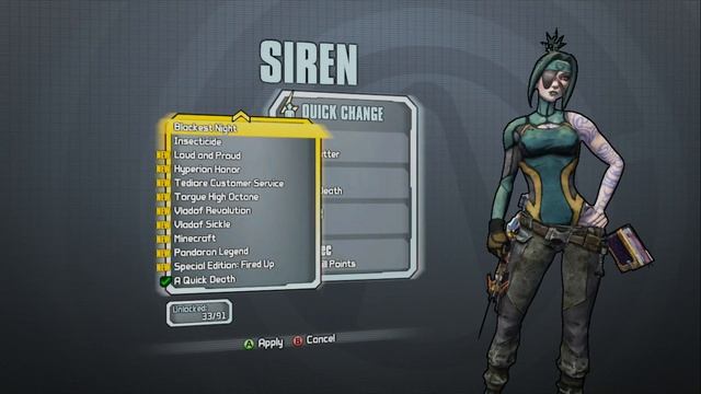 Borderlands 2 - Siren Madness Pack (Throatcutter head and A Quick Death skin) смотреть онлайн