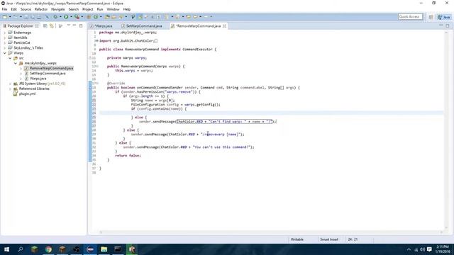 [Minecraft Bukkit/Spigot] Warps Speed Code смотреть онлайн