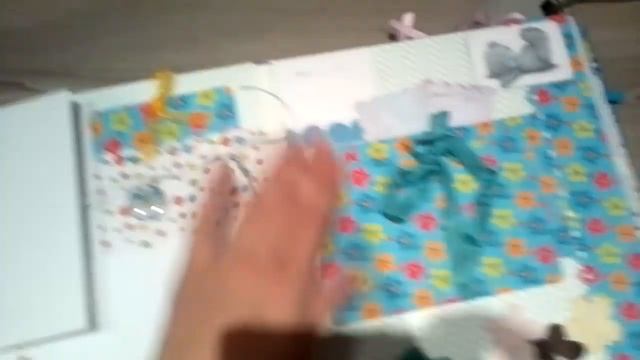 Скрап альбом ручной работы для мальчика первого года жизни