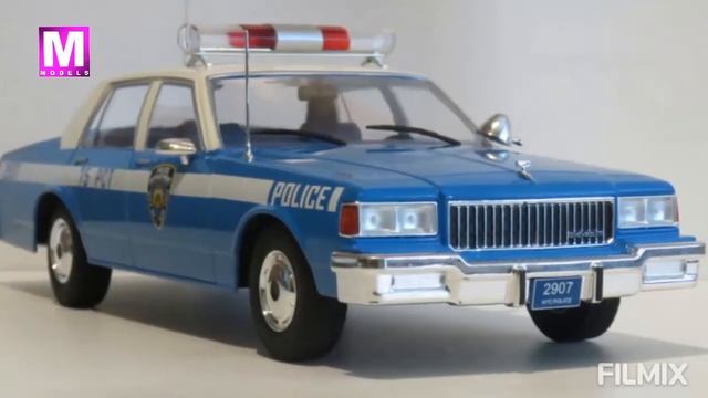 M MODELS - Nr.51 - CHEVROLET CAPRICE NYPD - MODELCAR GROUP - SCALE 1/18 смотреть онлайн