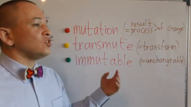 Mutation, Transmute, Immutable - корень Mut | TOEFL SAT GMAT GRE Vocabulary