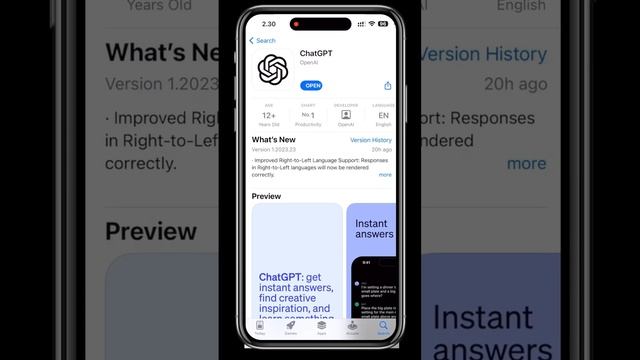 Official ChatGPT app for iOS | #chatgpt4 #openai #openaichat смотреть онлайн