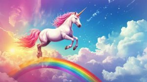 unicorn and rainbow