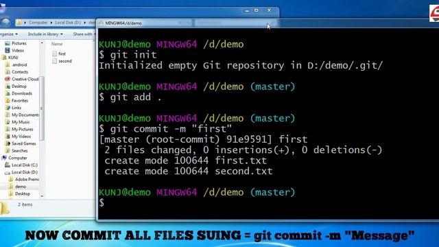 #7 HOW TO TRACK ALL FILES IN GIT MOVE TO STAGING AREA смотреть онлайн